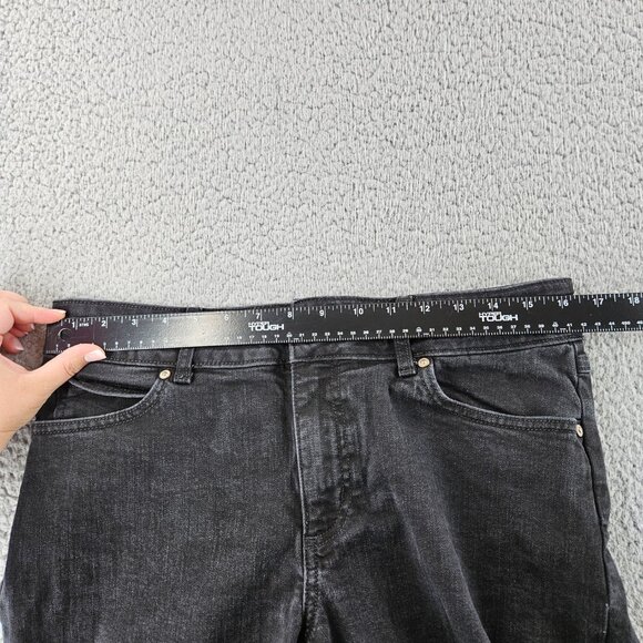 Wrangler Jeans Womens 13 Black Bootcut Stretch Mid Rise Western - Picture 7 of 15